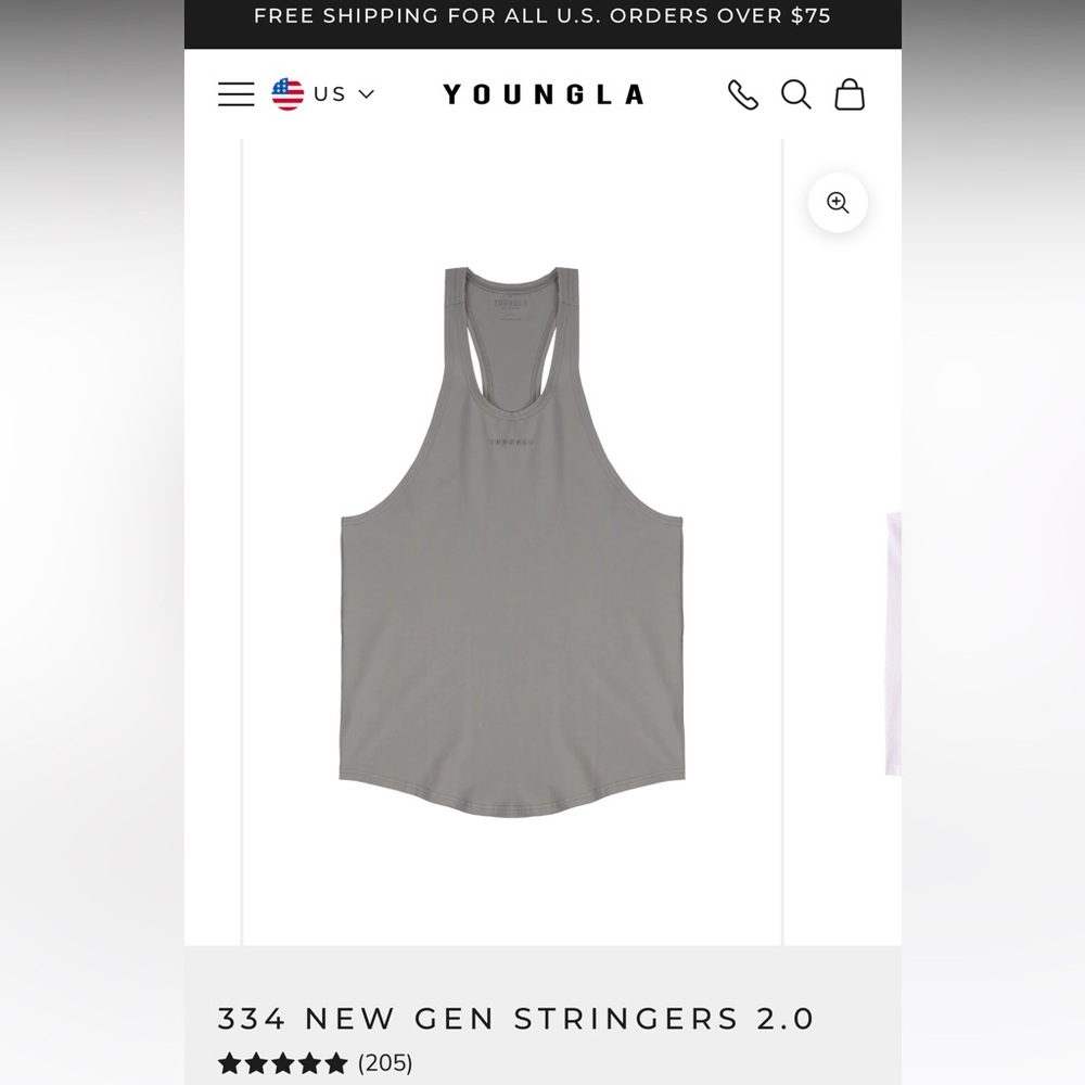 Young LA Men’s Stringer Tank